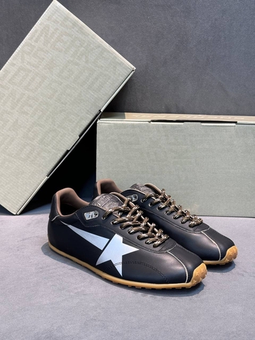 Golden Goose кроссовки женские натуральная кожа весенние / осенние черные премиум 896787AC