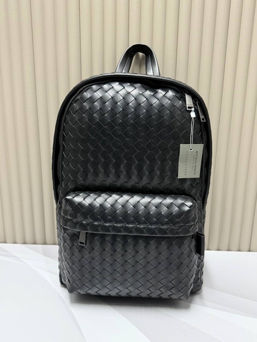 Bottega Veneta рюкзак мужские женские натуральная кожа черные люкс 917380DN
