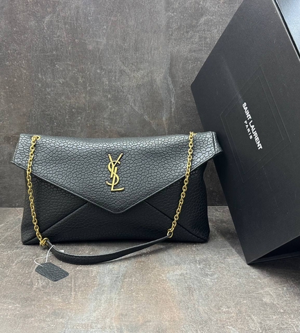 Yves Saint Laurent сумка женские натуральная кожа черные люкс 672786OL