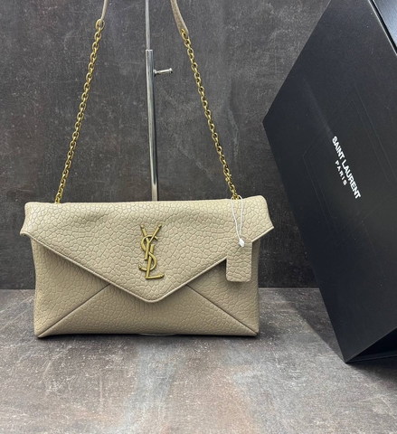 Yves Saint Laurent сумка женские натуральная кожа бежевые люкс 869085IS