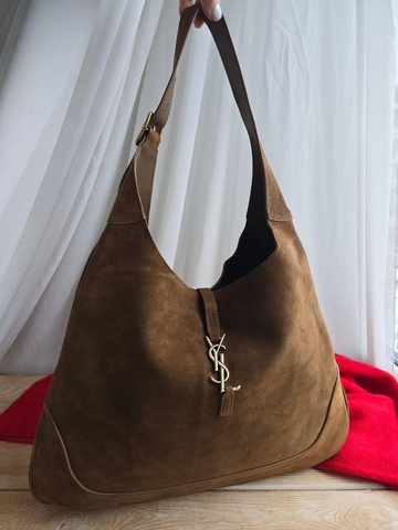 Yves Saint Laurent сумка женские натуральная замша коричневые оранжевые люкс 224881CY