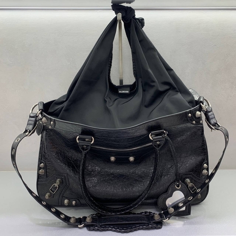 Balenciaga Neo Cagole XL Plus сумка женские натуральная кожа черные премиум 900150QT