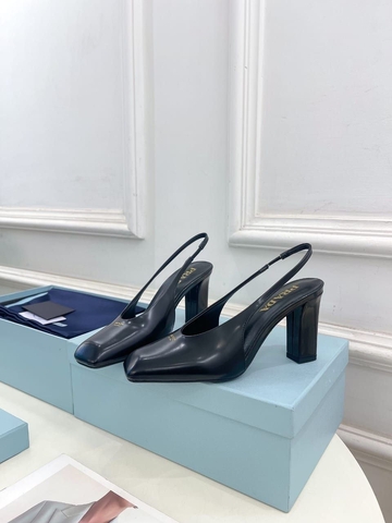 Prada туфли женские натуральная кожа летние весенние / осенние черные премиум 439730NO
