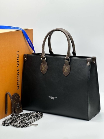 Louis Vuitton сумка женские натуральная кожа черные люкс 800092JN