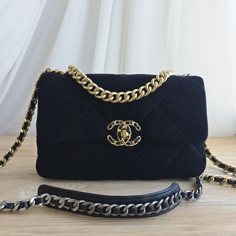 Chanel сумка женские натуральная замша черные люкс 476378VT