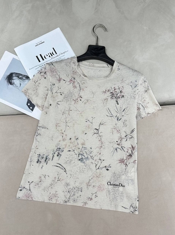 Dior футболка женские бежевые премиум 568453HV