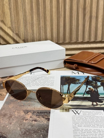 Celine очки мужские женские золотистые премиум 290398RN