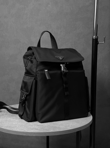 Prada рюкзак мужские текстиль нейлон черные премиум 609110EH