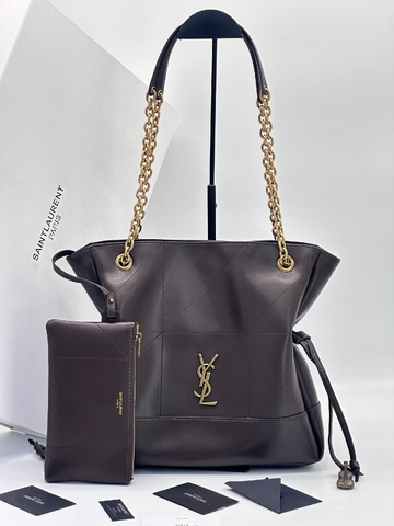 Yves Saint Laurent сумка женские натуральная кожа коричневые люкс 348803PJ