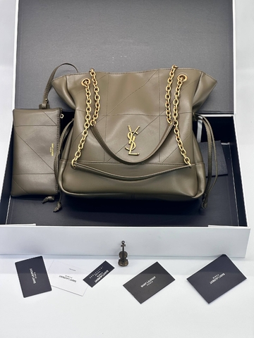 Yves Saint Laurent сумка женские натуральная кожа зеленые люкс 308413XT