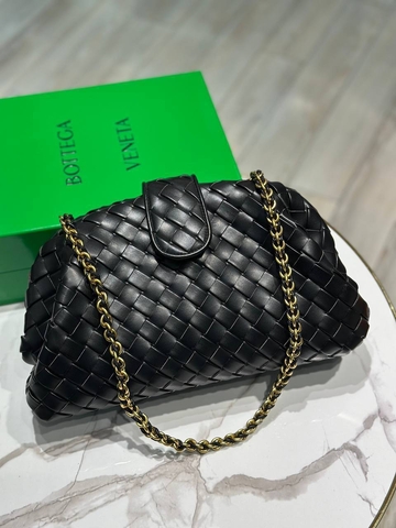 Bottega Veneta Lauren 1980 сумка женские натуральная кожа черные премиум 367695QM