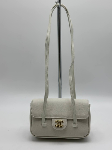 Chanel сумка женские натуральная кожа белые люкс 317415JM