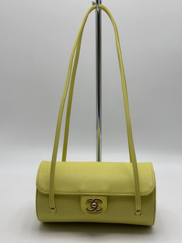 Chanel сумка женские натуральная кожа желтые люкс 900446FX