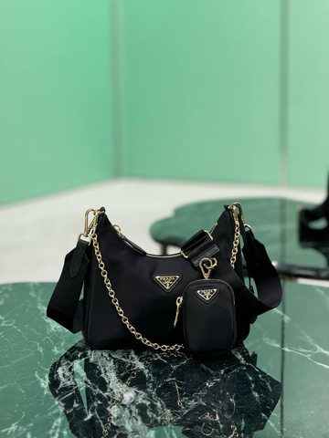 Prada сумка женские текстиль нейлон черные премиум 852399FI