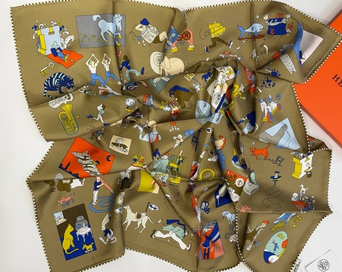 Hermes платок артикул 358760YN в интернет-магазине «GLOBESTYLE»