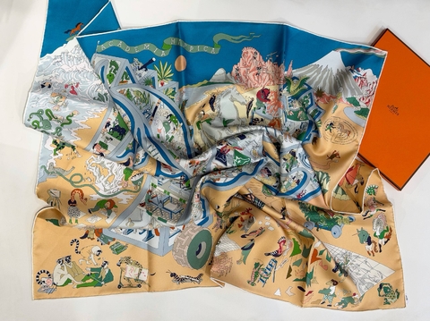 Hermes платок артикул 612875ST в интернет-магазине «GLOBESTYLE»