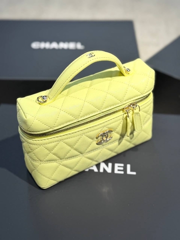 Chanel сумка женские натуральная кожа желтые премиум 326159AO