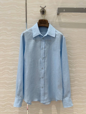 Loro Piana рубашка женские голубые премиум 432610BF