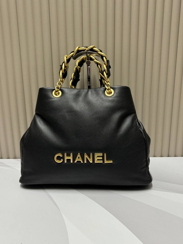 Chanel сумка женские натуральная кожа черные люкс 429338ER