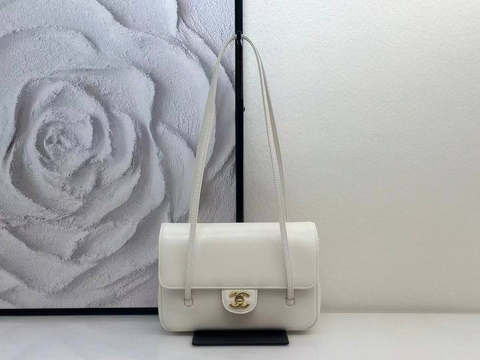 Chanel сумка женские натуральная кожа белые премиум 376904UP