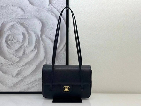 Chanel сумка женские натуральная кожа черные премиум 388273MJ