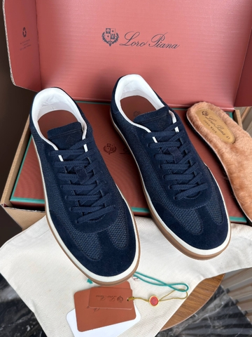Loro Piana Tennis Walk кроссовки мужские текстиль натуральная замша весенние / осенние синие премиум 754969SL