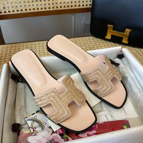Hermes шлепанцы артикул 959190WY в интернет-магазине «GLOBESTYLE»