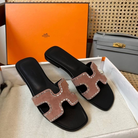 Hermes шлепанцы артикул 513859OU в интернет-магазине «GLOBESTYLE»