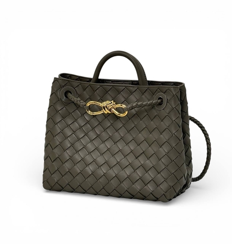 Bottega Veneta West Andiamo сумка женские натуральная кожа зеленые премиум 376658KY