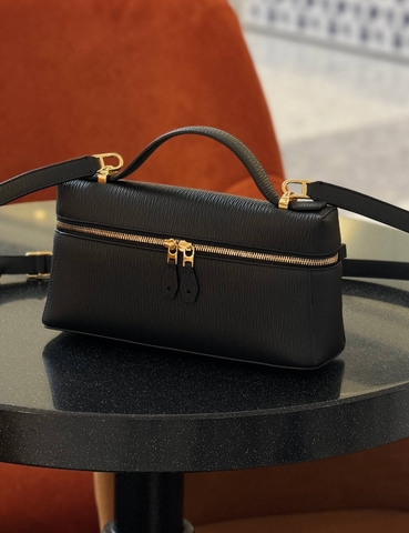Loro Piana сумка женские натуральная кожа черные премиум 539174YX