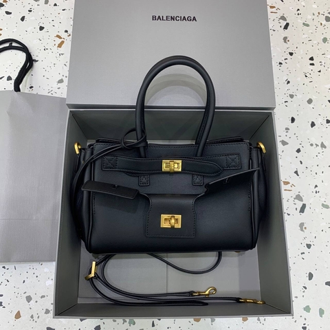 Balenciaga Bel Air mini сумка женские натуральная кожа черные премиум 255311EA