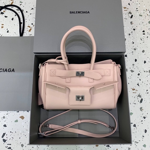 Balenciaga Bel Air mini сумка женские натуральная кожа розовые премиум 105730XG