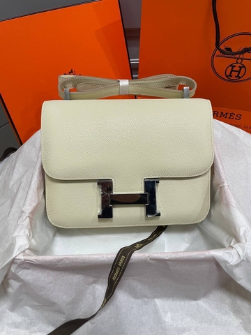 Hermes Constance сумка женские натуральная кожа бежевые люкс 906327MH