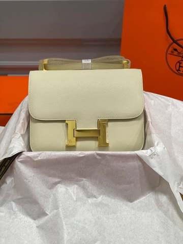 Hermes Constance сумка женские натуральная кожа бежевые люкс 855426PT