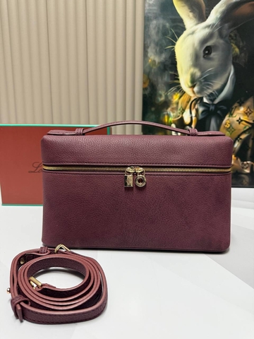 Loro Piana сумка женские нубук бордовые люкс 364444GR