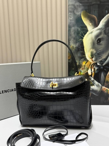 Balenciaga сумка женские натуральная кожа черные люкс 487639JQ