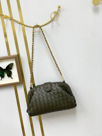 Bottega Veneta сумка женские натуральная кожа зеленые люкс 985068SV
