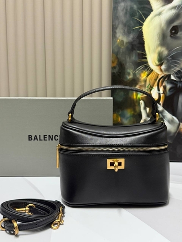 Balenciaga сумка женские натуральная кожа черные люкс 154639MS