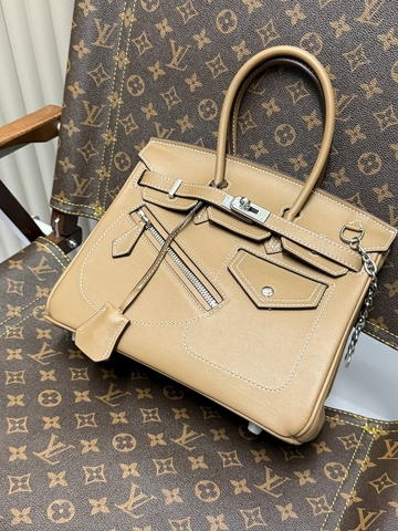 Hermes сумка женские натуральная кожа бежевые люкс 125983UD