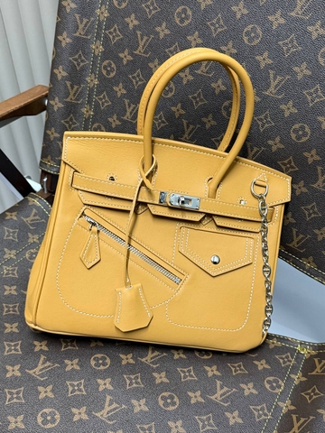 Hermes сумка женские натуральная кожа желтые люкс 835517XC