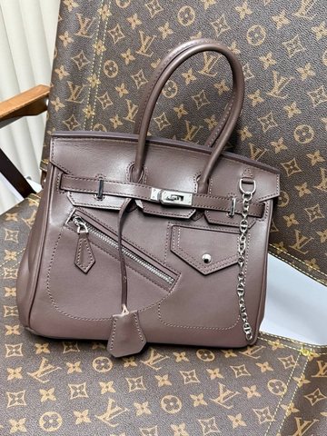 Hermes сумка женские натуральная кожа коричневые люкс 817549VX
