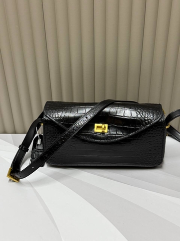 Balenciaga сумка женские натуральная кожа черные люкс 459734OP