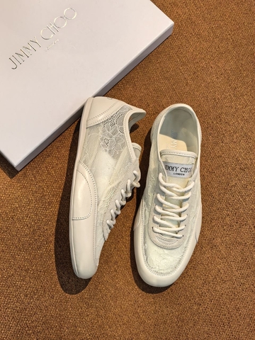 Jimmy Choo кроссовки женские текстиль летние весенние / осенние белые премиум 106679XV