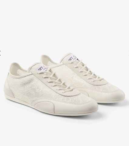 Jimmy Choo кроссовки женские текстиль летние весенние / осенние белые премиум 106679XV