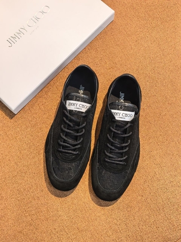 Jimmy Choo кроссовки женские текстиль летние весенние / осенние черные премиум 908843FC