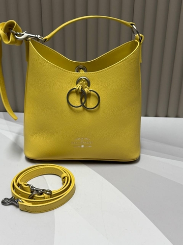Balenciaga сумка женские натуральная кожа желтые люкс 280877NV
