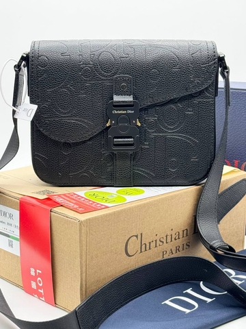 Dior сумка мужские натуральная кожа черные люкс 270542NC