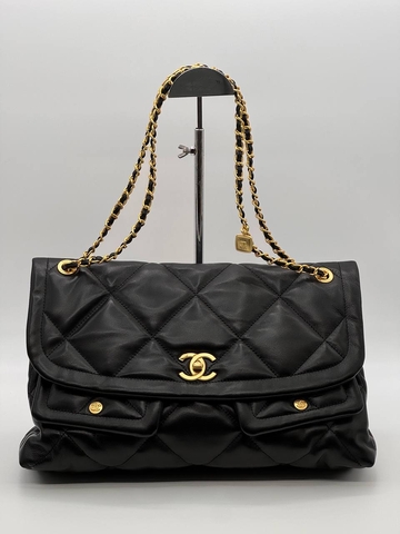 Chanel сумка женские натуральная кожа черные люкс 755325UV