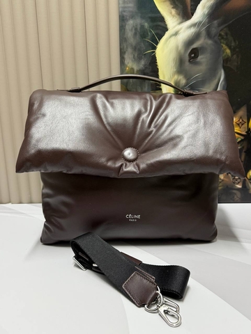 Celine сумка женские натуральная кожа коричневые люкс 889277BA