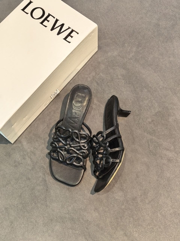 Loewe сабо женские натуральная кожа летние весенние / осенние черные премиум 799044IO